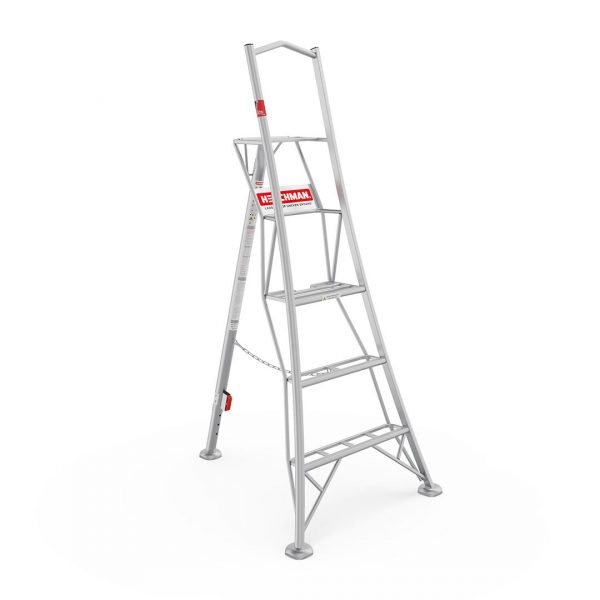 Henchman Platform Tripod Ladder - Rear Adjustable Leg