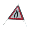 Quazar 750mm Road Narrows Sign Roll Up / Flexible - Image 2