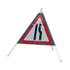 Quazar 750mm Road Narrows Sign Roll Up / Flexible - Image 3
