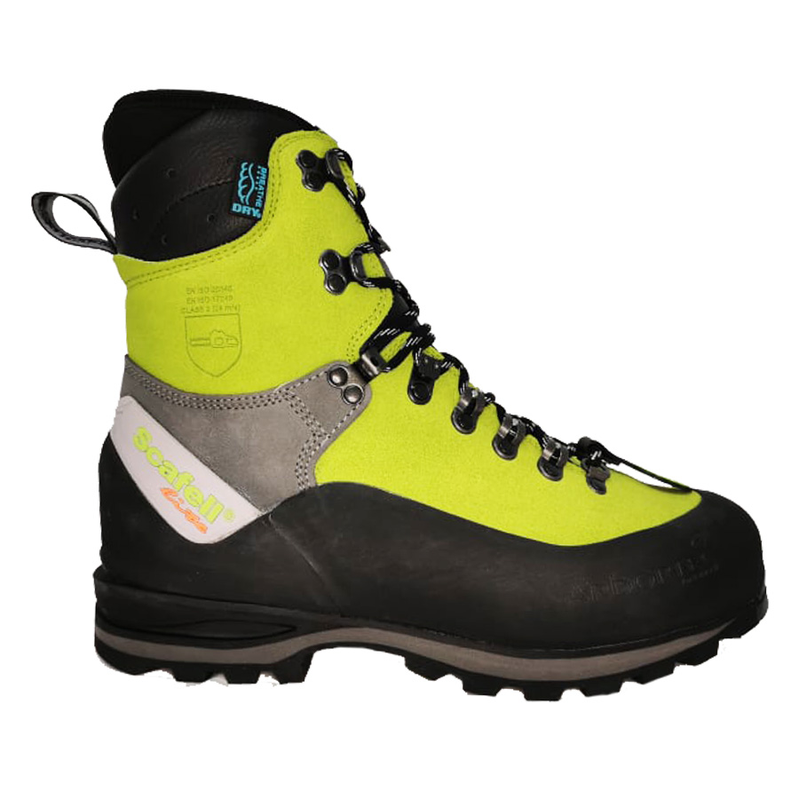 Scafell Lite Class 2 Chainsaw Boots - Lime - Honey Brothers