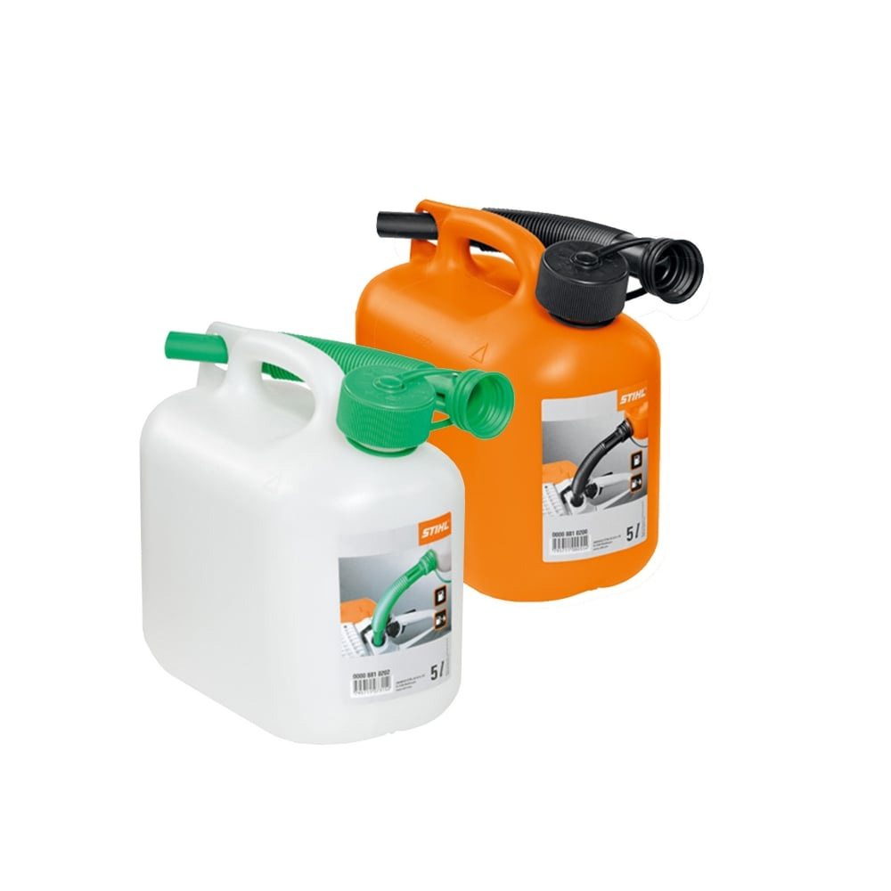 Канистра штиль. Stihl Motomix. Round Canister with gasoline.