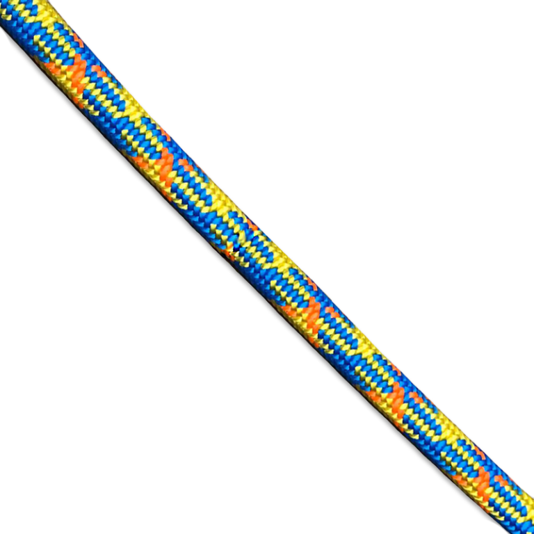 Teufelberger drenaLINE Blue/Yellow/Orange 11.8mm Access / Climbing Rope ...