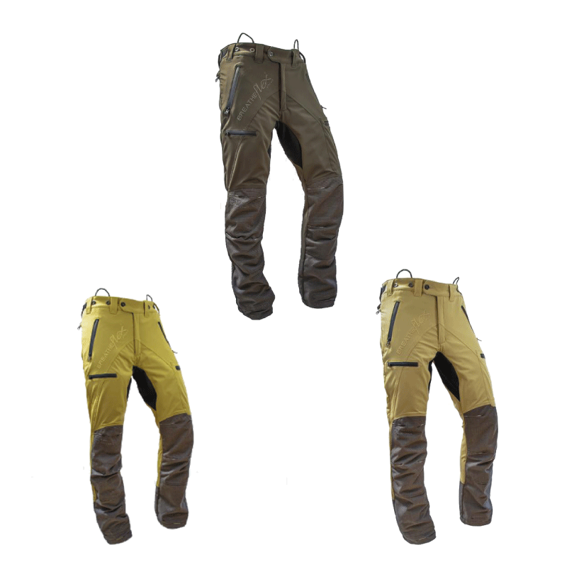 Arbortec AT4060(US) Breatheflex Pro Chainsaw Trousers UL Rated - Beige -  Mowers2Go™ Garden Machinery