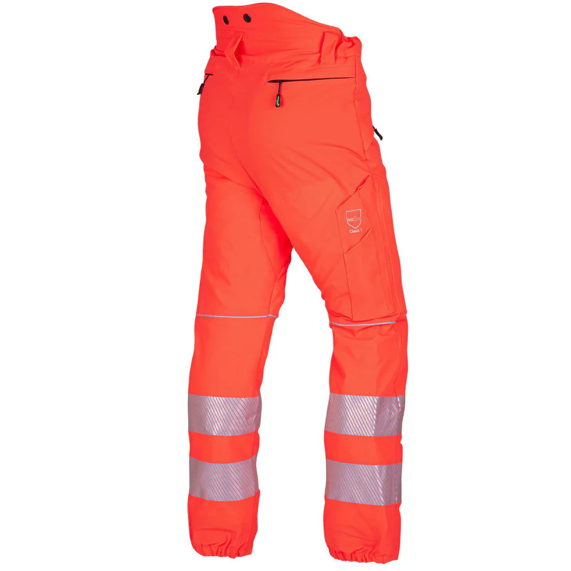 Arbortec Breatheflex Type C Chainsaw Trousers - Hi Viz Orange – Class 2 - Image 2