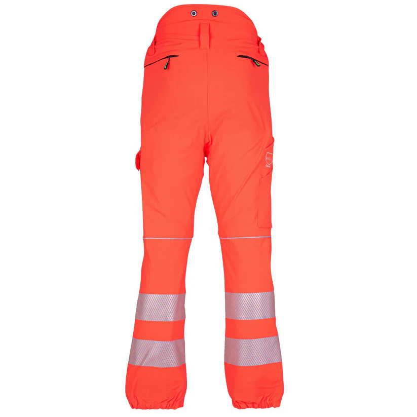 Arbortec Breatheflex Type C Chainsaw Trousers - Hi Viz Orange – Class 2 - Image 4