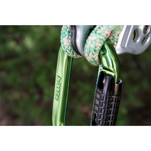 Notch Absolute Oval Aluminium 3 Way Carabiner Action 1