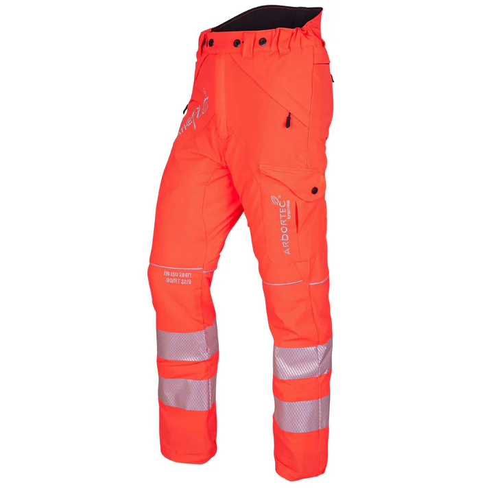 Arbortec Breatheflex Type C Chainsaw Trousers - Hi Viz Orange - Class 3