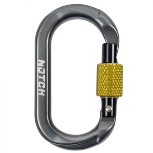 Notch Micro Carabiner Tool Clip Screw Gate front