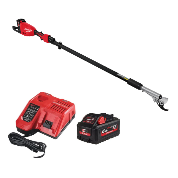 Milwaukee M18BLTS-551 M18 FUEL Telescopic Battery Pruning Shears - Kit (5.5Ah Battery, Charger)