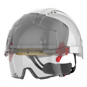 JSP EVO VISTAlens Safety Ground Helmet with Integrated Eyewear - Vented
