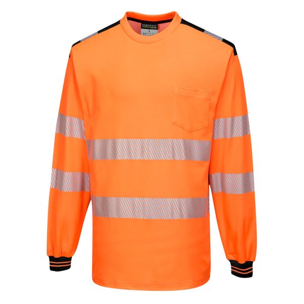 Portwest PW3 Cotton Comfort Long Sleeved T-Shirt