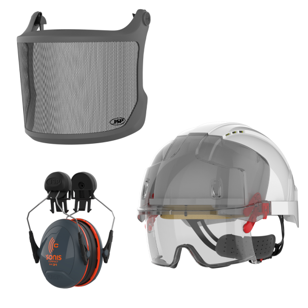 JSP EVO VISTAlens Ground Safety Helmet Combo