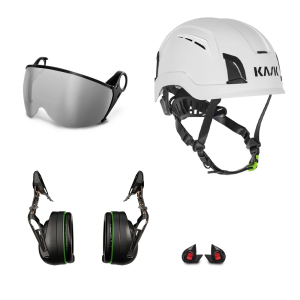 Kask Zenith X PL Pilot Silver Visor Helmet Combination - Chipper Spec