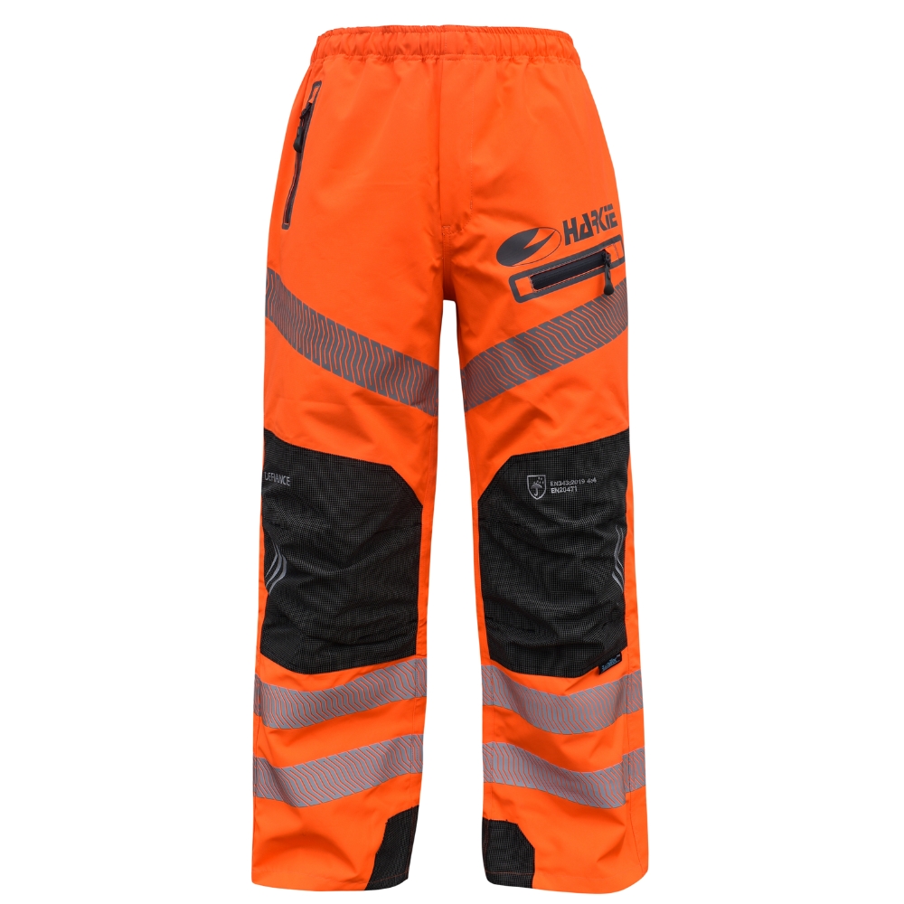 Harkie Defiance Waterproof Trousers - Hi Viz Orange
