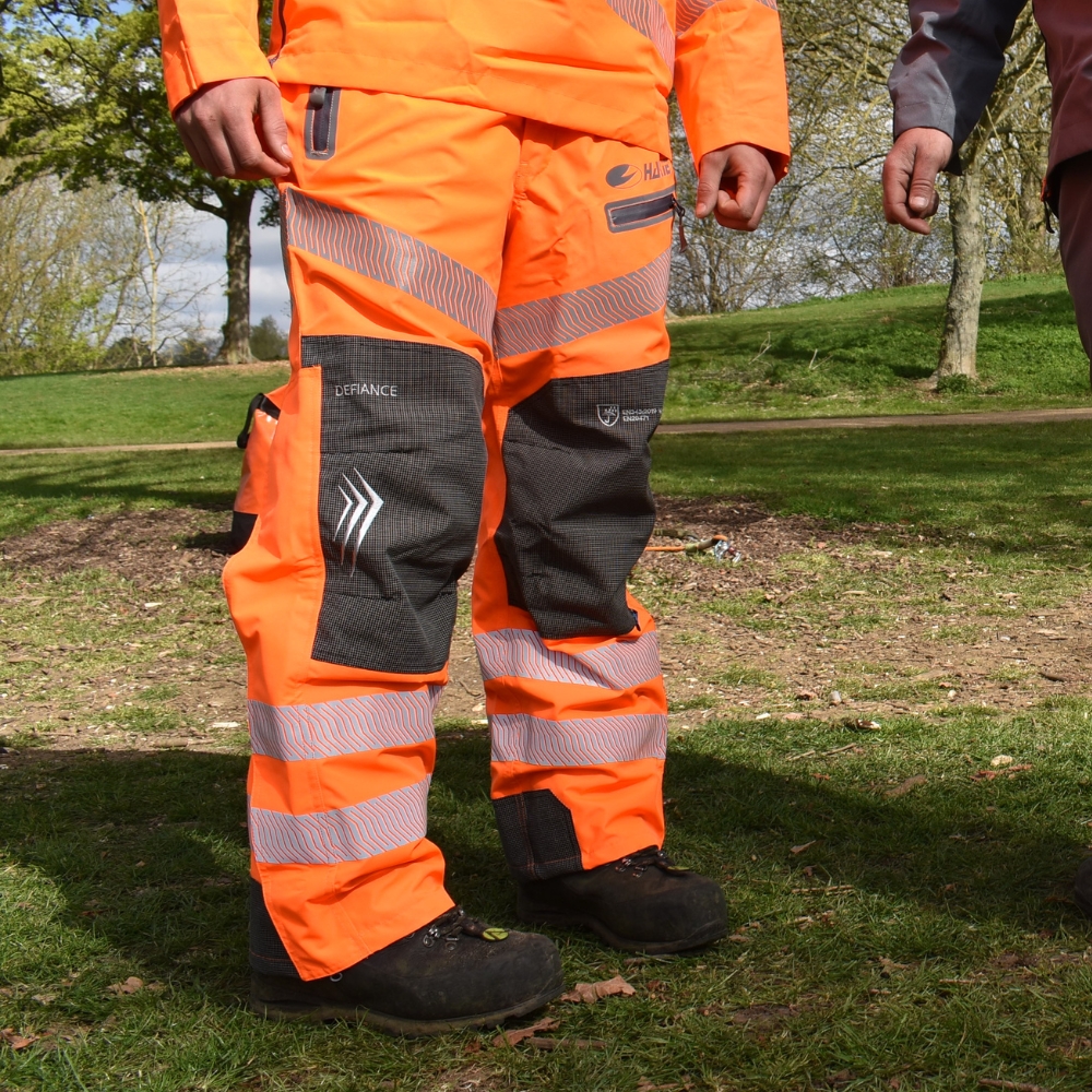 Harkie Defiance Waterproof Trousers - Hi Viz Orange - Image 6
