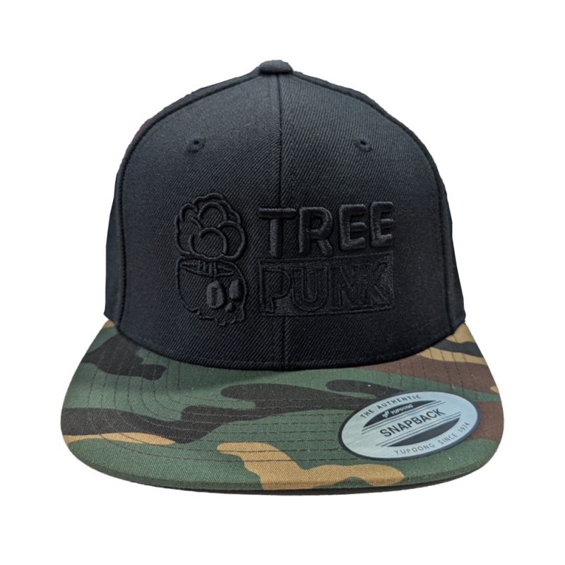 Tree Punk Camo Snapback Cap – Adjustable Fit