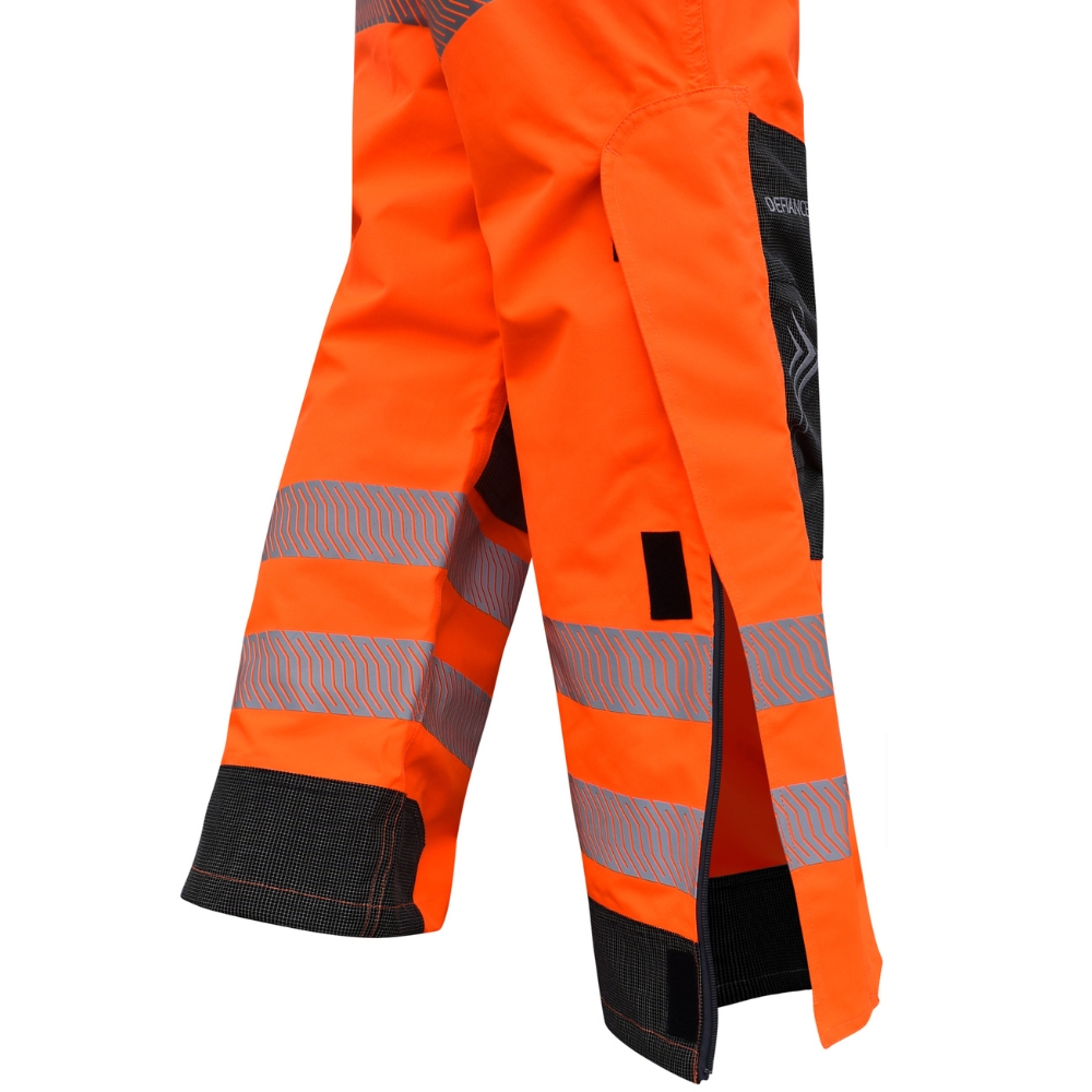 Harkie Defiance Waterproof Trousers - Hi Viz Orange - Image 2