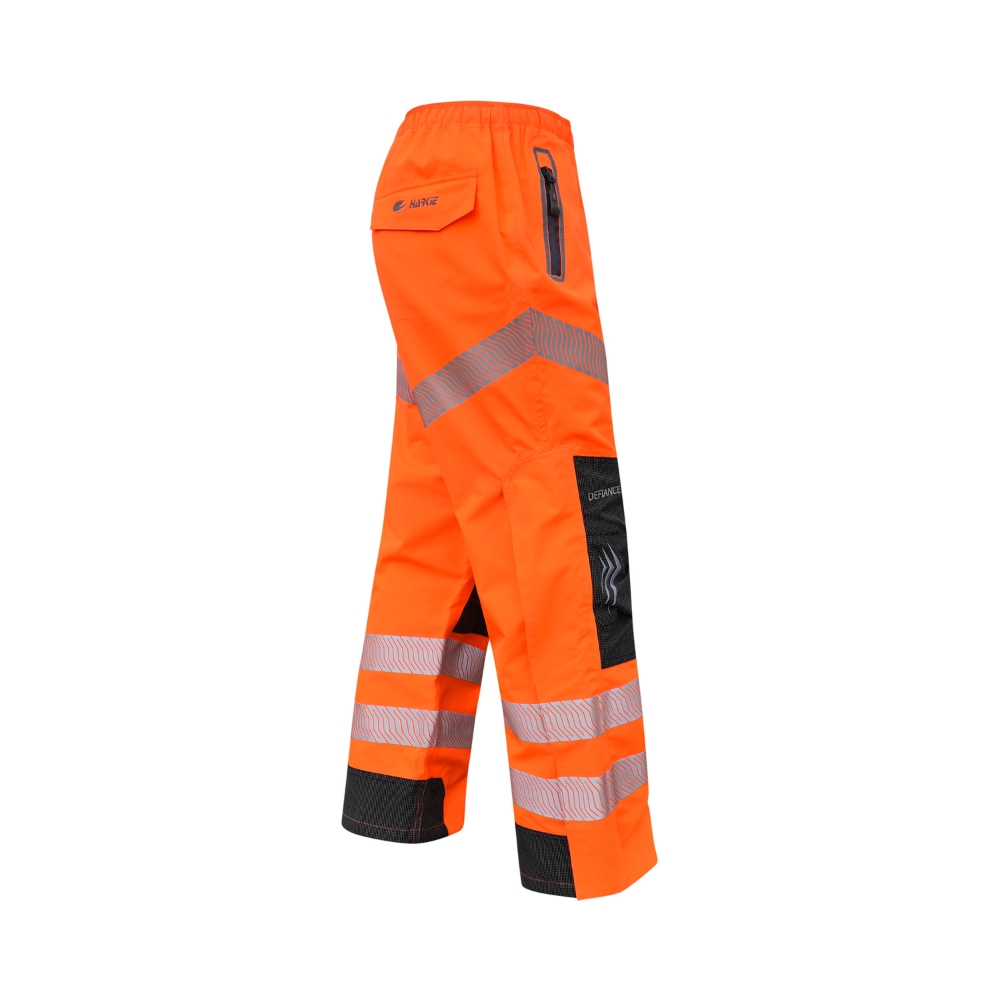Harkie Defiance Waterproof Trousers - Hi Viz Orange - Image 3