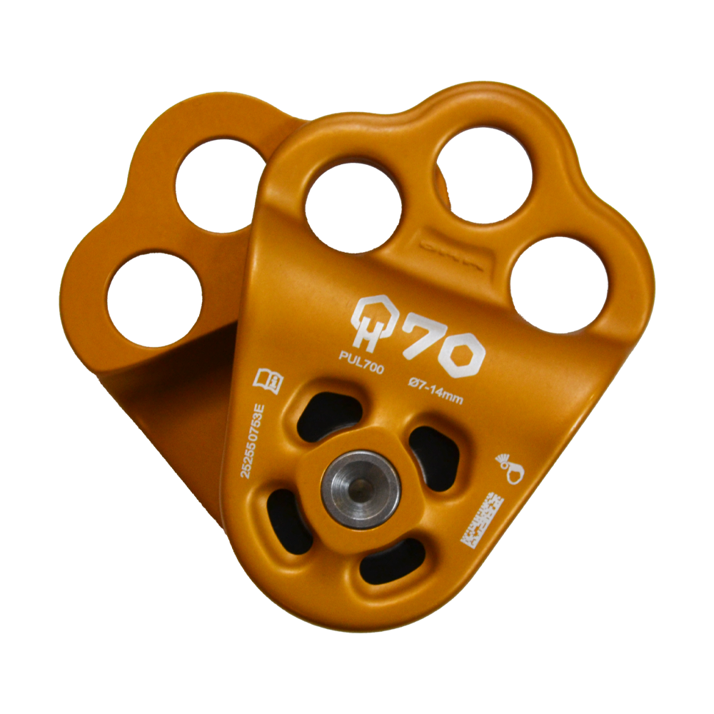 DMM Triple Attachment Pulley - HB70 Gold - Image 3