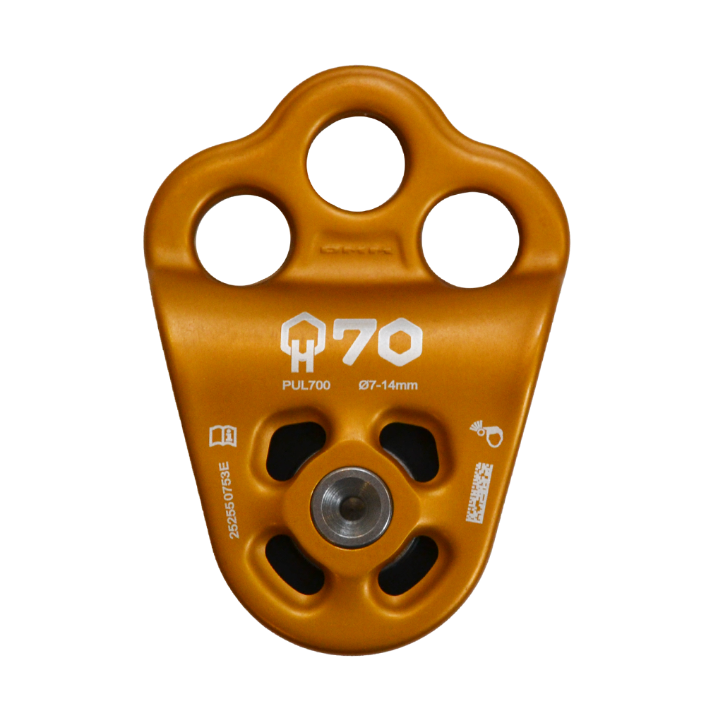 DMM Triple Attachment Pulley - HB70 Gold