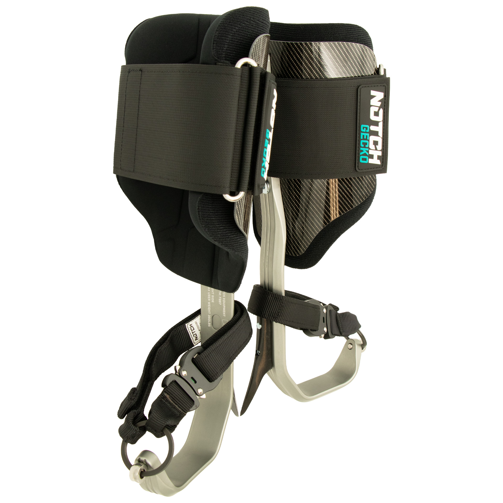 Notch Gecko Aluminium 3.0 Climbing Spurs / Spikes Short and Long Gaffs - Image 2