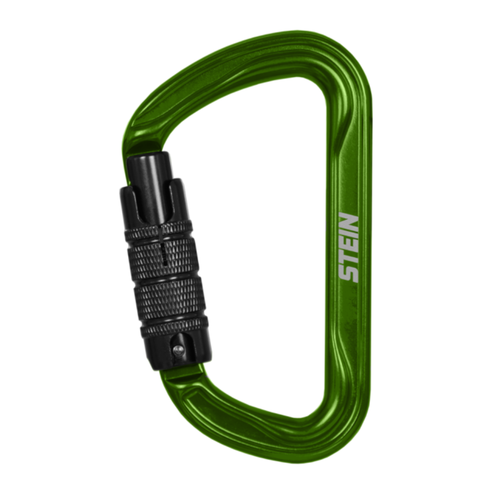 Stein Secura D 3 Way Carabiner - Green