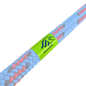 Scannable Rope Label NFC 18mm x 60mm - Lime (50 Pack)