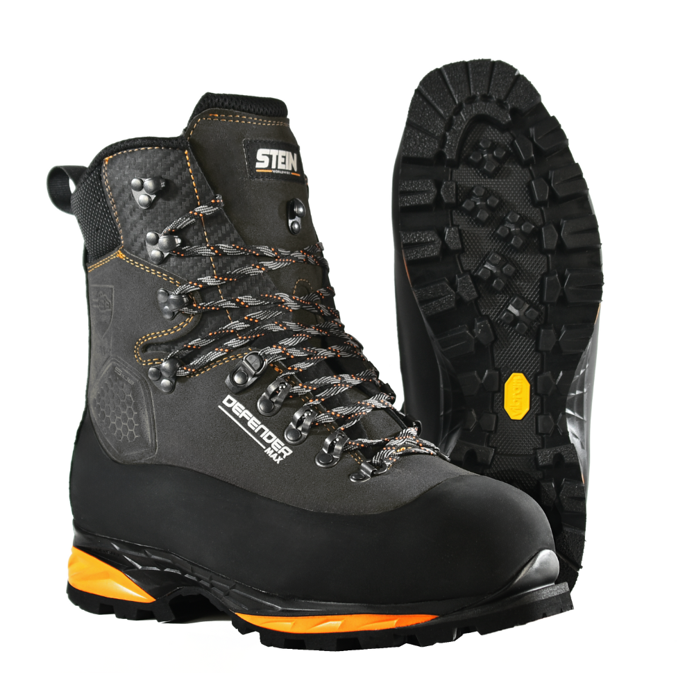 Stein Defender Max V2 Chainsaw Boots - Grey - Image 4