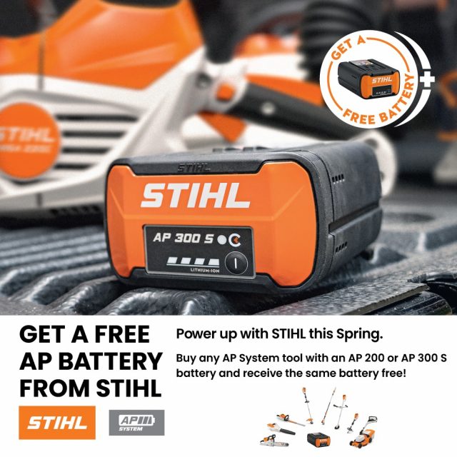 Power Up this Spring! Get yourself a FREE AP battery when you buy any AP system tool with an AP200 or AP300s battery.

Call our sales team to find out more about this deal!

Also a big thank you to @stihlgb for demoing some great machines on Saturday and @bramble.coffee.cocktails for supplying the coffee and cakes!

#honeybros #treecare #stihl #arborist #treeclimber #arblife #batterypower #stihlgardentools