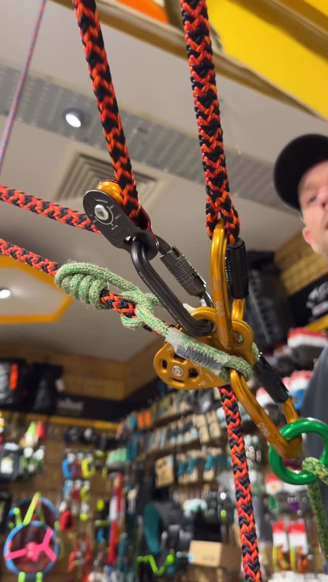 Having a play with the ‘V’ Rig set up in the shop. Oh it’s satisfying 🤤

The V Rig (also known as the M Rig) - a simple but powerful technique for triangulating two anchor points with one rope.

Perfect for wide trees or when your anchor points aren’t very high, this setup helps you stay balanced and stable while working in the canopy.

(Please note - The impel pulley is for ropes up to 11mm diameter, this was used just as a demonstration of the V-rig)

Demo @conan_tree 

#arborist #treeclimber #honeybros #treeclimbing #arblife