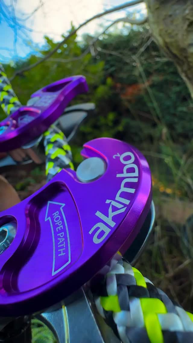 AKIMBO 2 💜 Can confirm, no more slippage 🤌

#rockexotica #honeybros #arborist #treegear #akimbo2